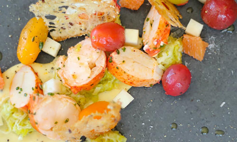 Lobster, Citrus and Smoked Pepper Mayonnaise, Marinated Tomatoes, Celeriac, Entrées