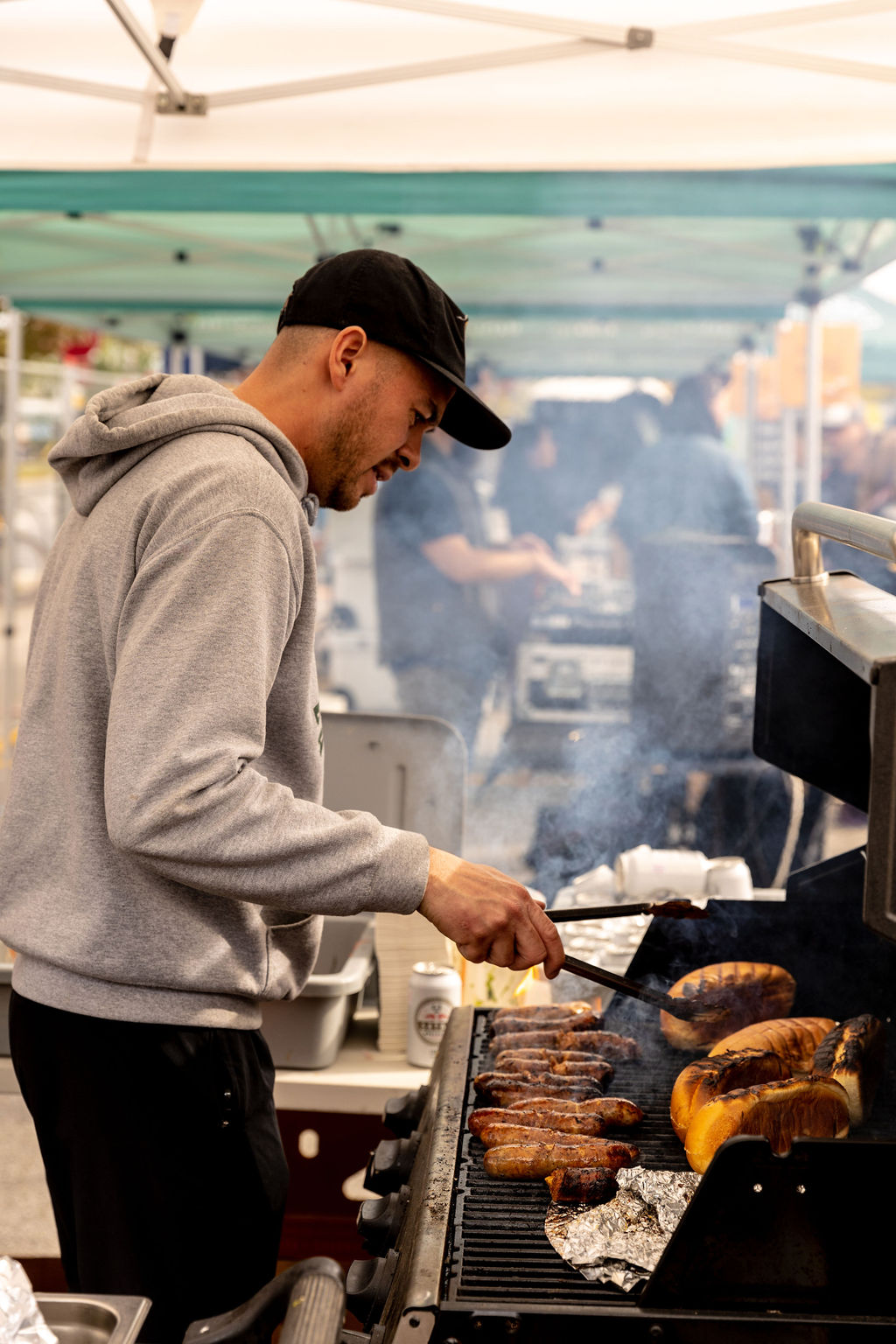 Hot-dog au marché
