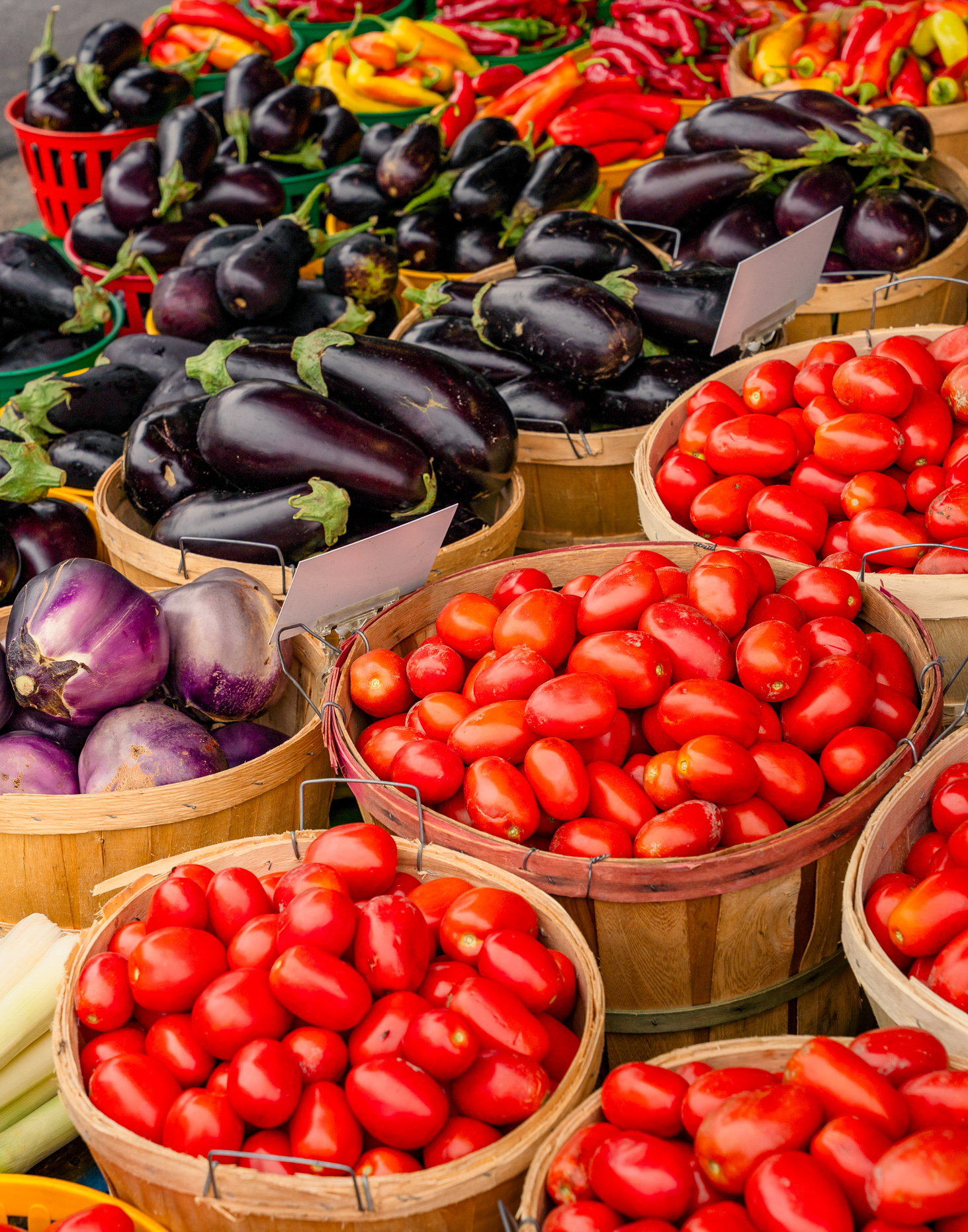 aubergines du marché