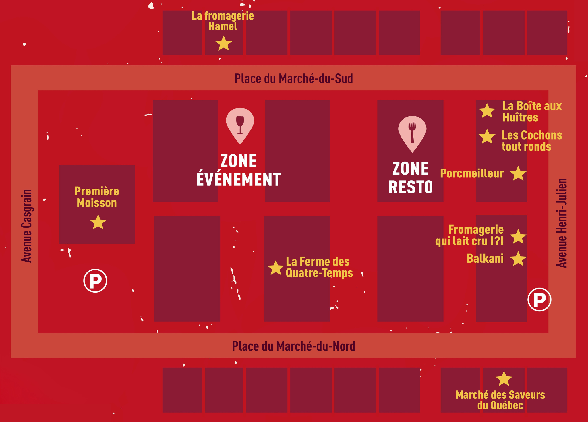 carte du circuit gourmand