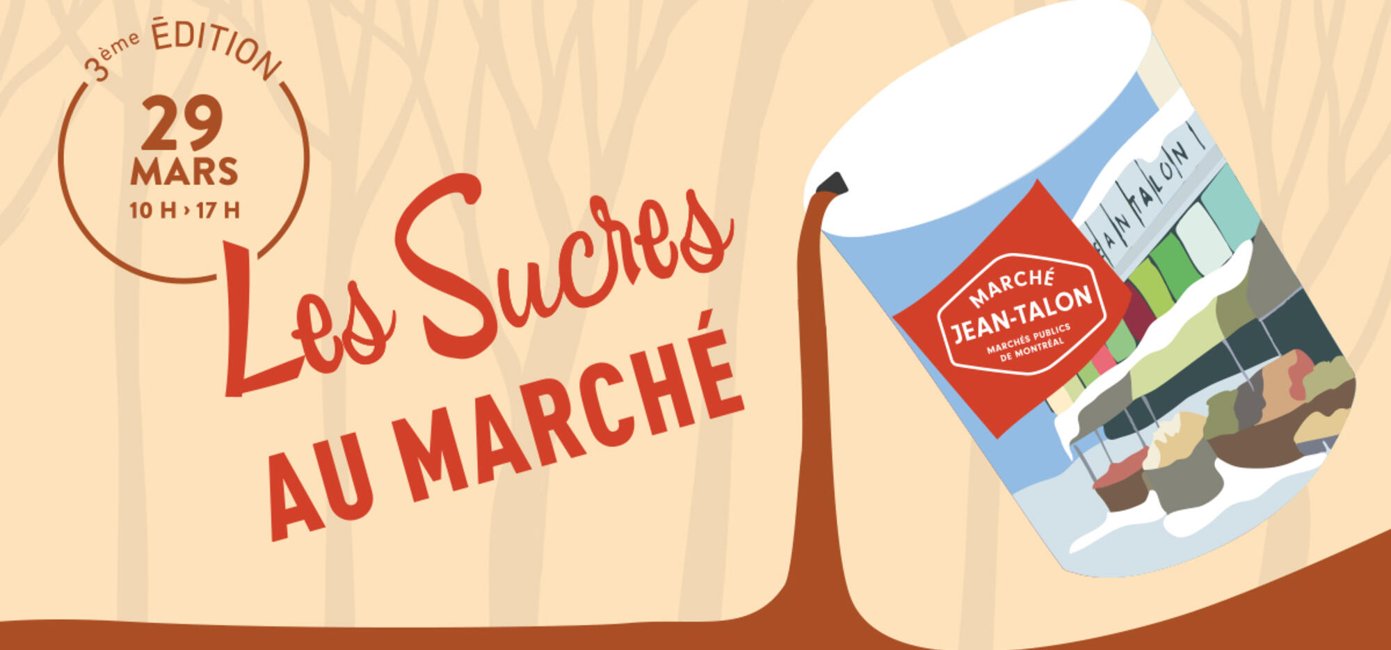 affiche les sucres à Jean-Talon