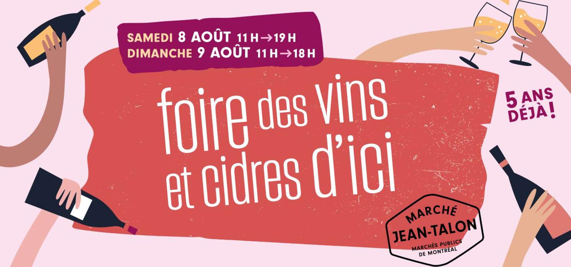 Foire des vins et cidres d'ici au Marché Jean-Talon