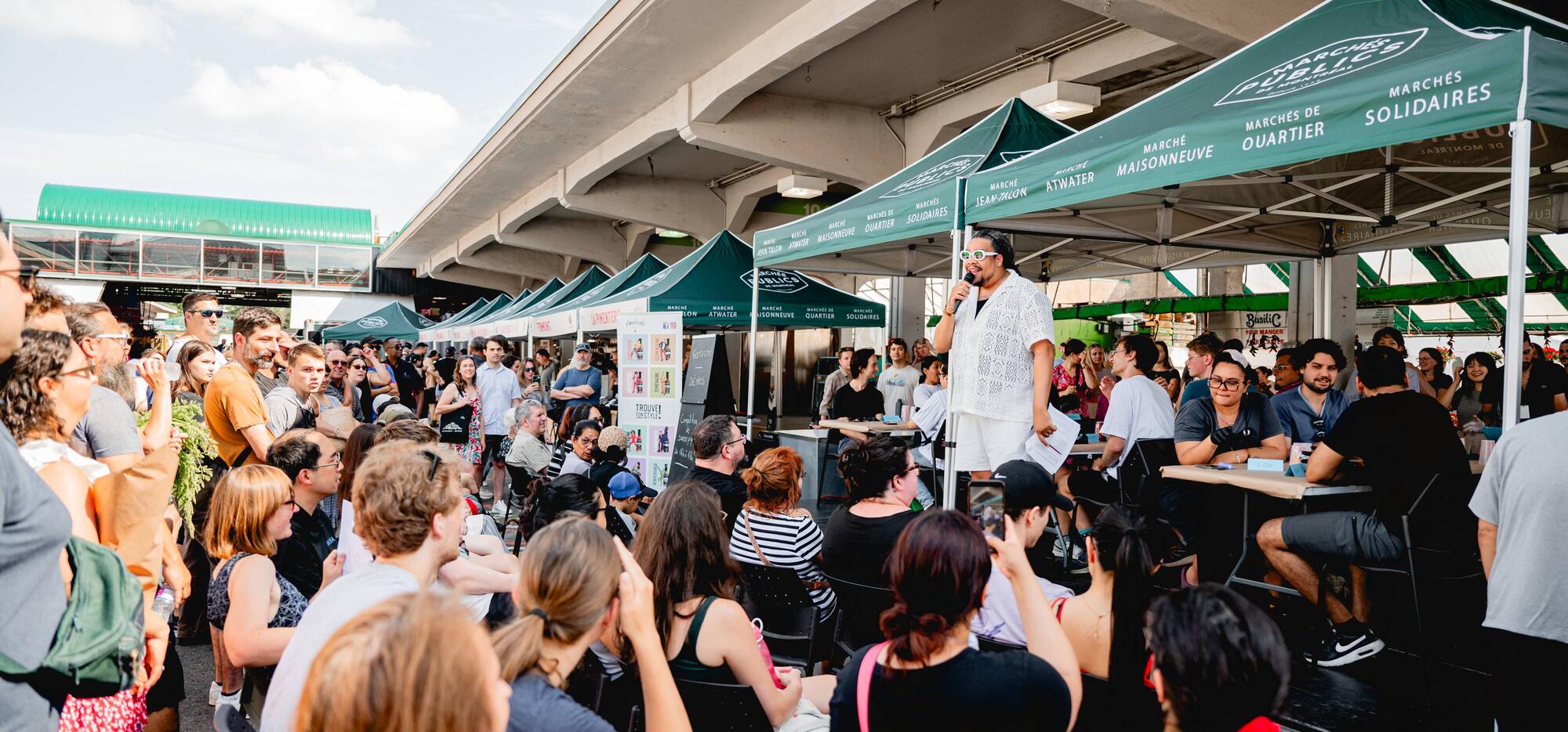 participants à l'événement du Marché Jean-Talon