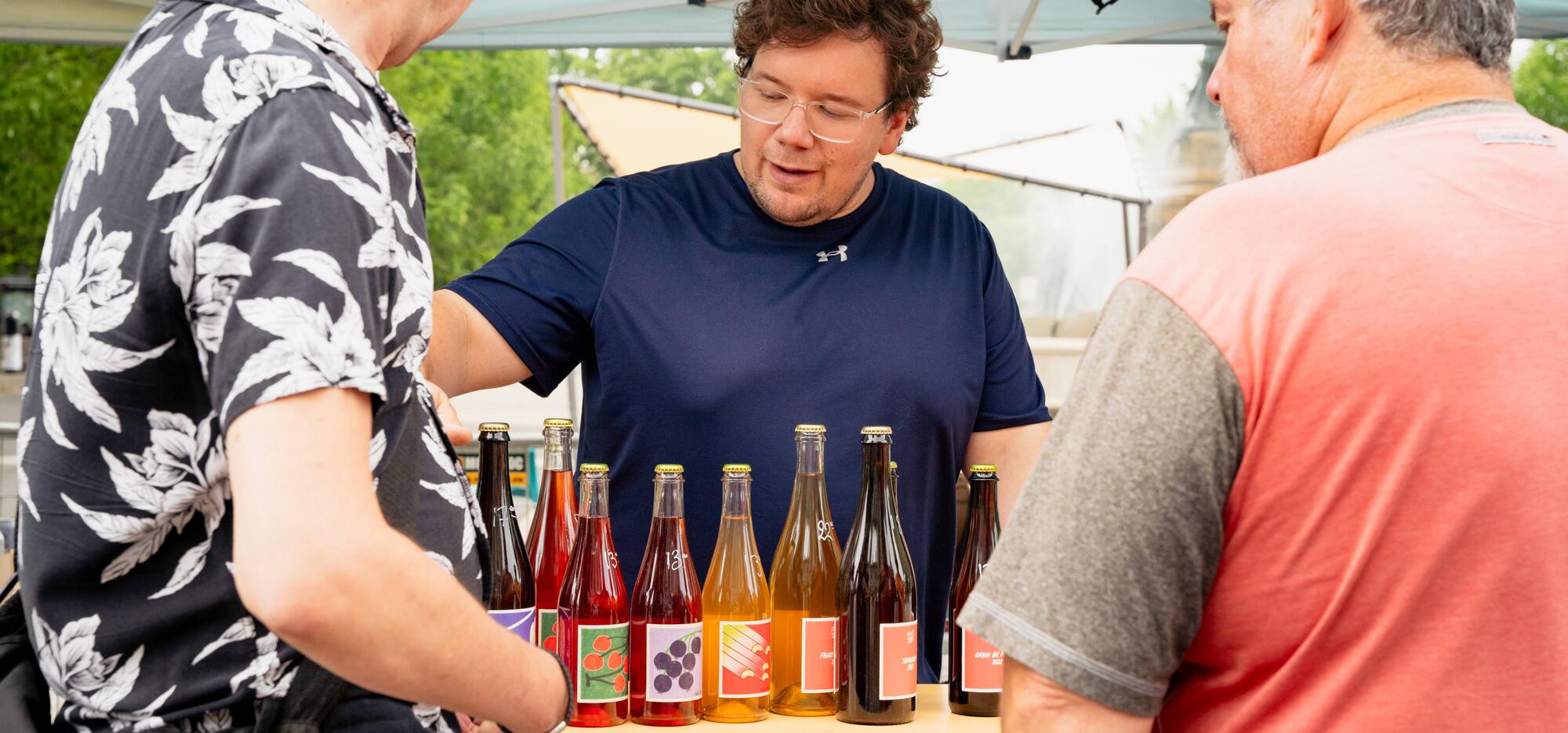 Foire des vins et cidres d'ici au Marché Maisonneuve