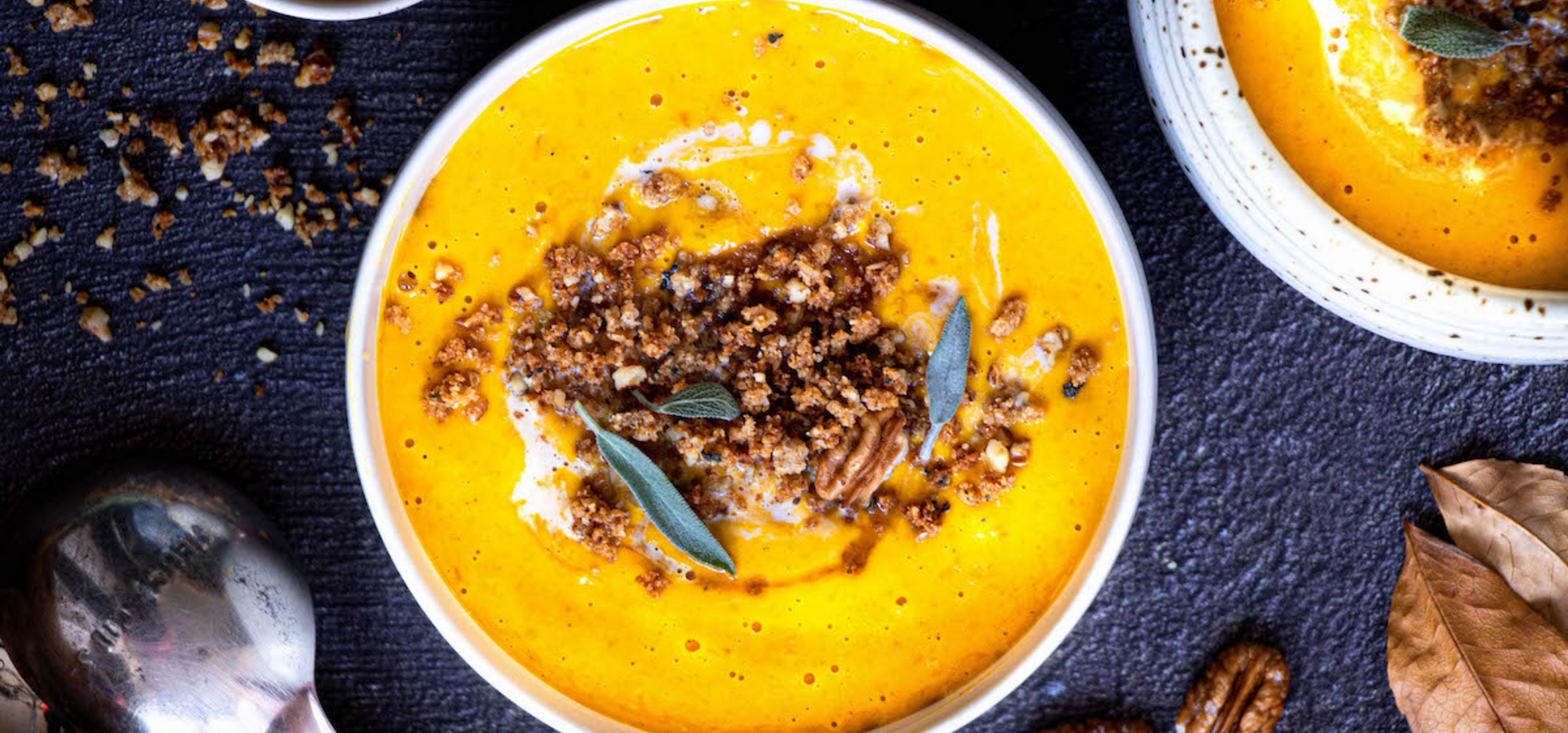 Velouté de courge butternut au cidre