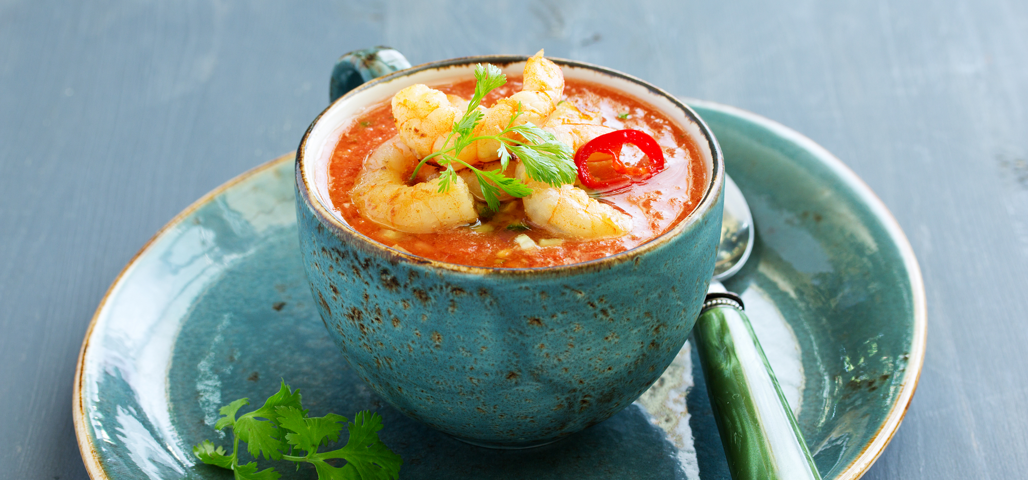 Market Gazpacho and Matane Shrimp