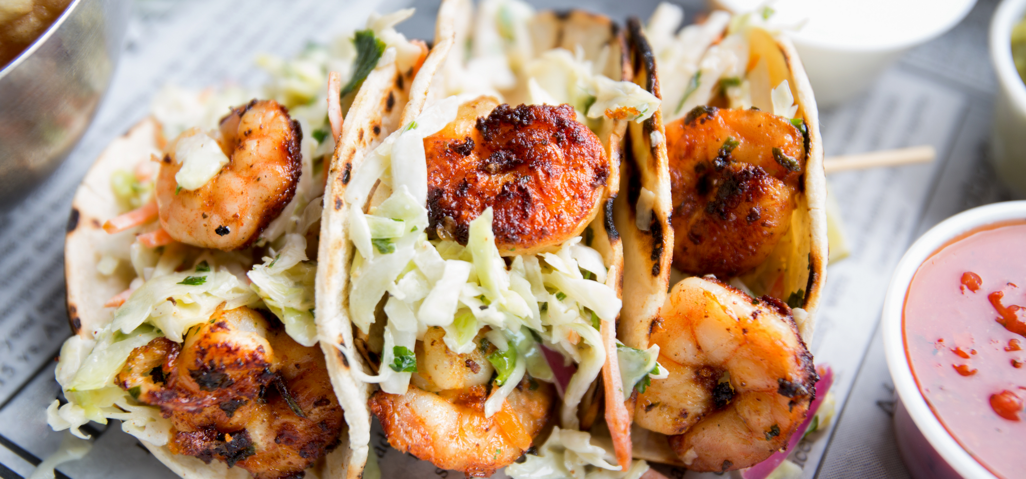Tacos aux crevettes nordiques