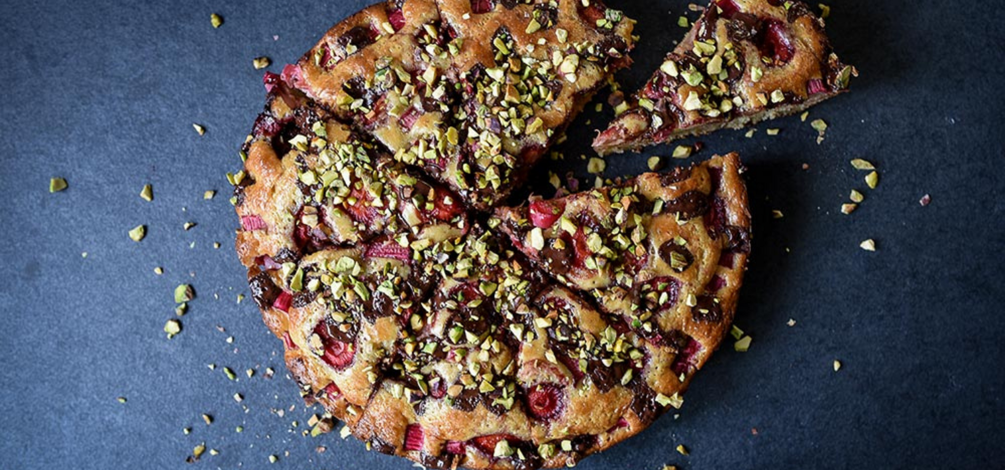 Strawberry, Rhubarb and Chocolate Clafoutis