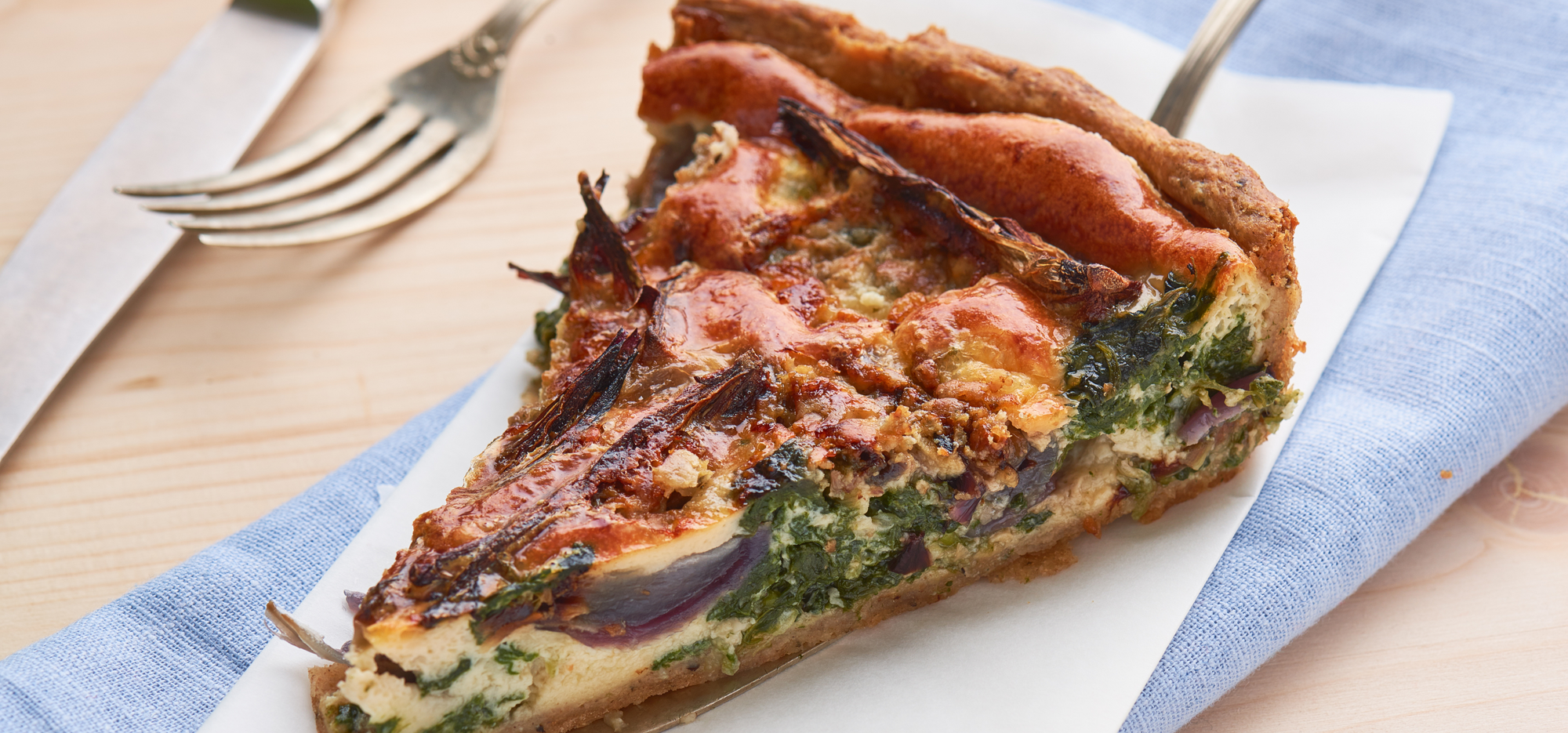 Caramelized Onion Quiche with Maple Syrup