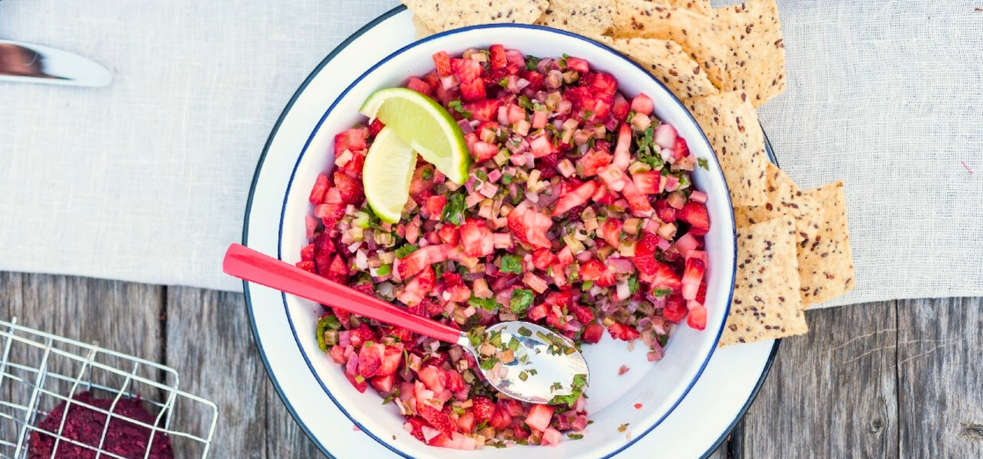 Salsa fraises & rhubarbe