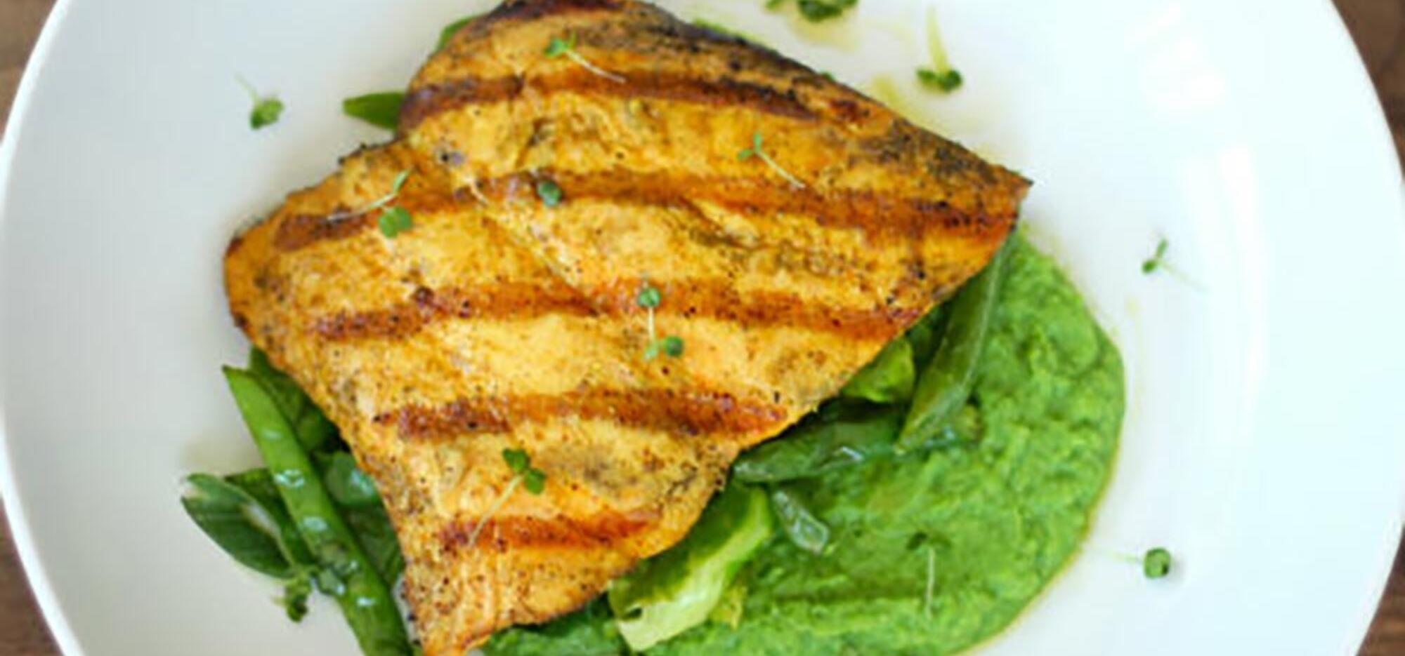 Saumon mariné au cari