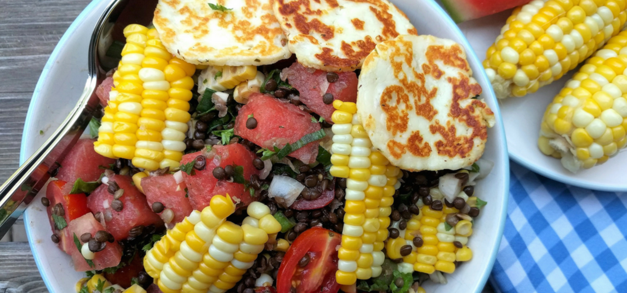 Beluga lentil salad