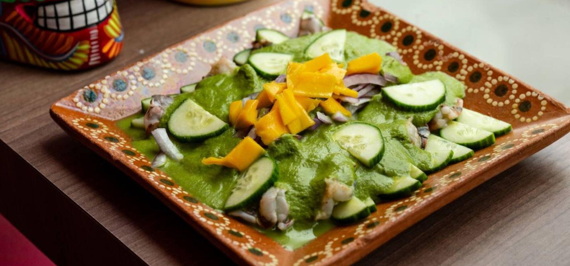 Aguachile verde aux crevettes