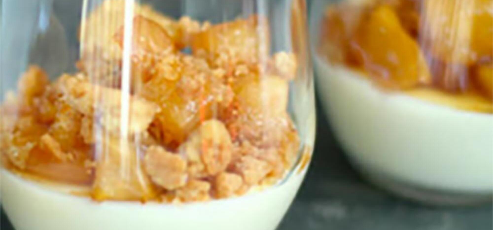 White Chocolate and Caramelized Apple Spice Crumble