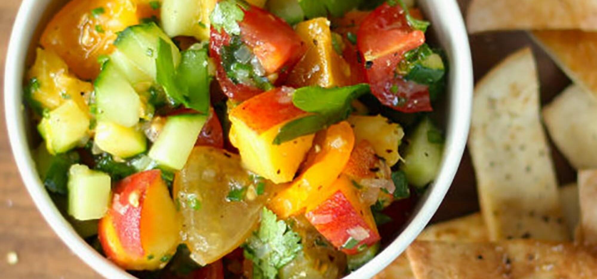Vegetable Salsa and Pita Chips