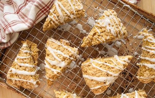 Beet and Maple Scones
