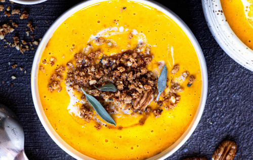 Butternut squash soup with cider