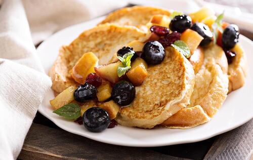 Spiced French Toast with Maple Butter Cream