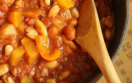 Chili végé et chocolaté à la citrouille