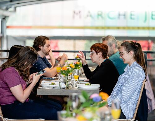manger au marche
