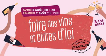 Foire des vins et cidres d'ici au Marché Jean-Talon