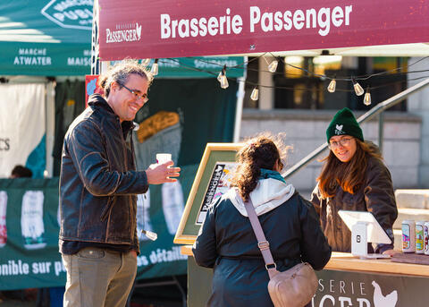 participant à l'Oktoberfest au Marché Maisonneuve 2024