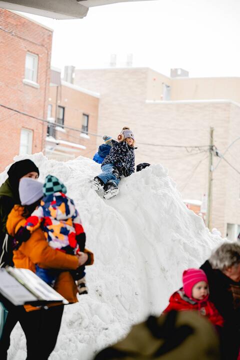 jeux dans la neige