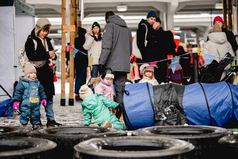 Marche de Noel Jean-Talonjeux dans la neige