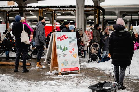 jeux dans la neige