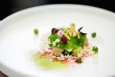 assiette de dessert gastronomique