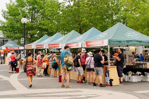 Foire des vins et cidres d'ici au Marché Maisonneuve