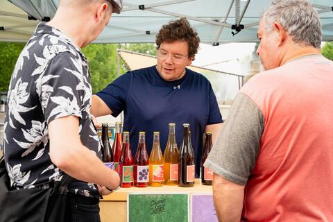 Foire des vins et cidres d'ici au Marché Maisonneuve