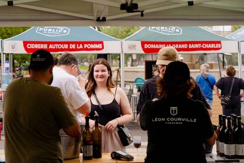 Foire des vins et cidres d'ici au Marché Maisonneuve