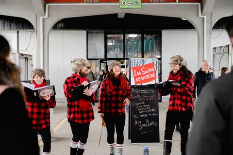 chorale Les Sucres au Marché Jean-Talon 2023