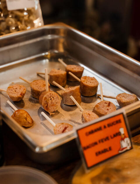 Dégustation produit érable