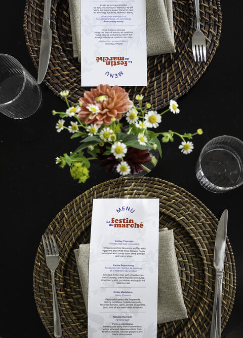 Menu du Festin du Marché