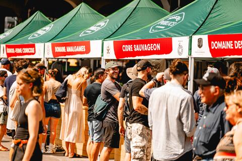 Foire des vins et cidres d'ici au Marché Jean-Talon