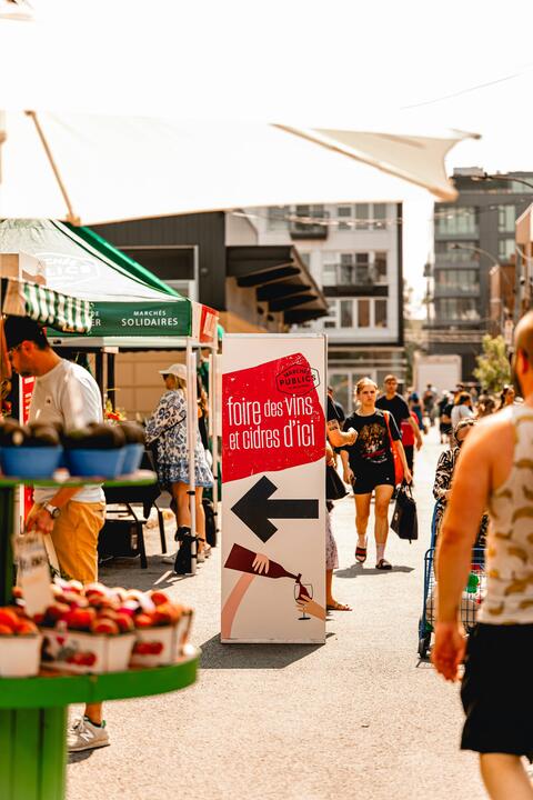 Foire des vins et cidres d'ici au Marché Jean-Talon