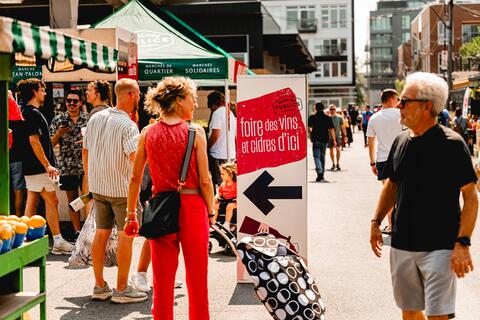 Foire des vins et cidres d'ici au Marché Jean-Talon