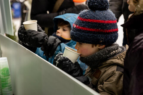 Chocolat chaud au Marché Maisonneuve