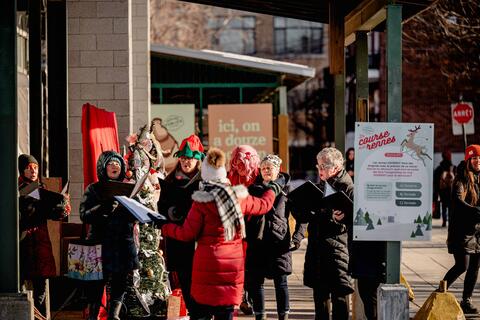 les fêtes au Marché Maisonneuve