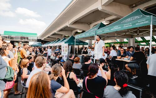 participants à l'événement du Marché Jean-Talon