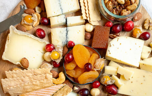 Cheese and charcuterie platters