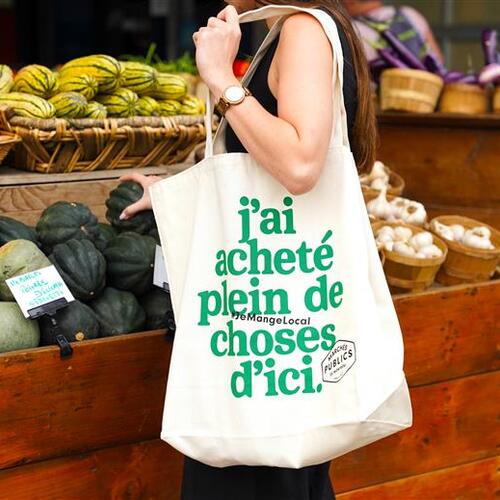 Sac réutilisable des Marchés publics et courges
