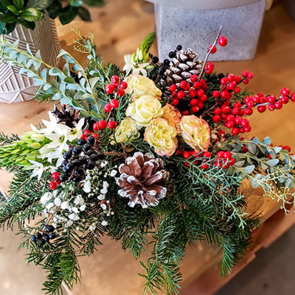 atelier centre de table floral