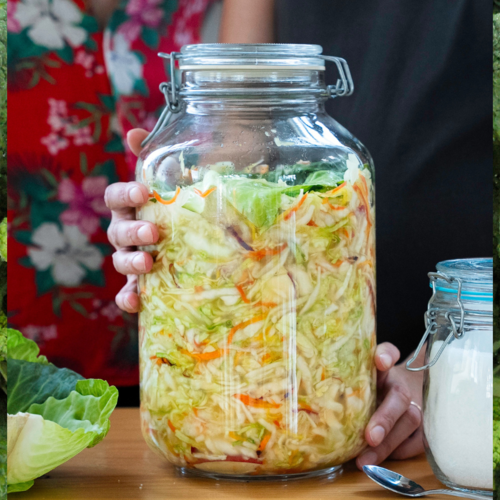 Apple and carrot sauerkraut