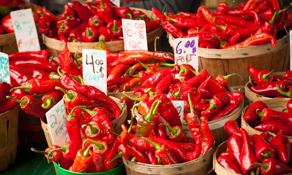 Ghost chili pepper, Fruits et légumes