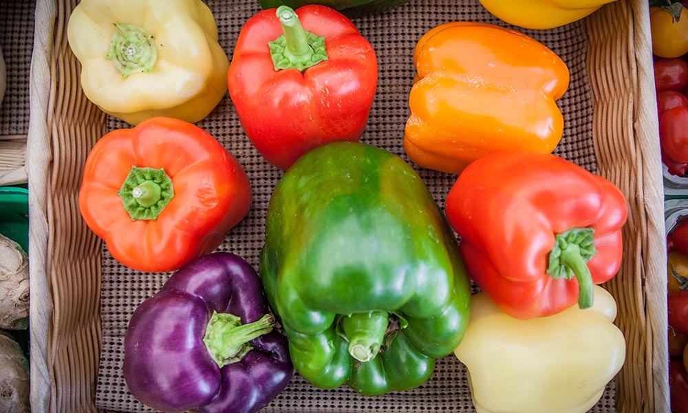 Organic sweet pepper, Fruits et légumes
