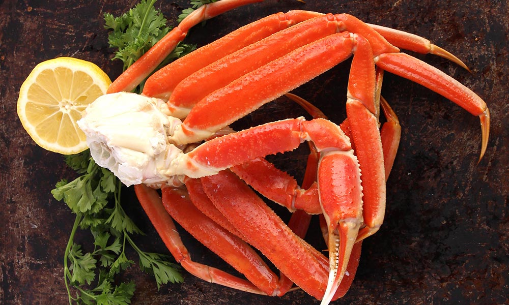 Snow crab, Poissons et fruits de mer