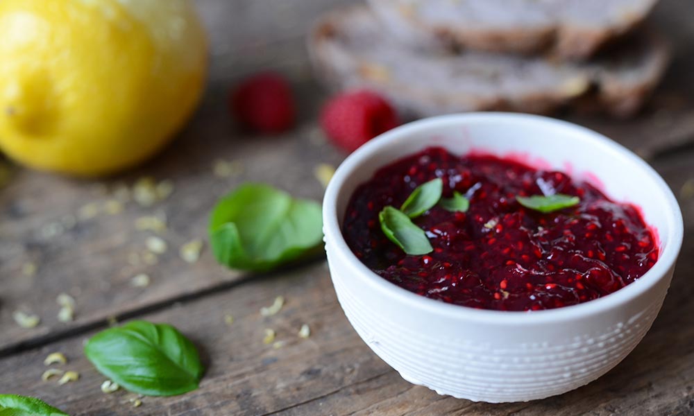 Raspberry and Basil Jam, Sauces et condiments